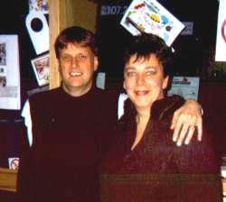 Bob Thomas of Bim-Bam Records, with his wife Selina