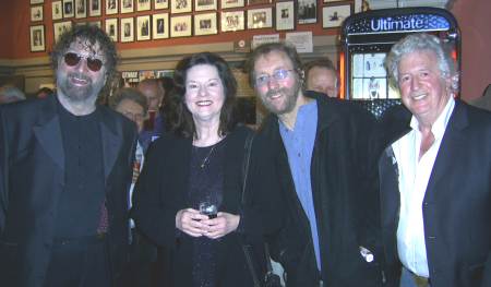 Linda with Chas, Dave, and John Fisher
