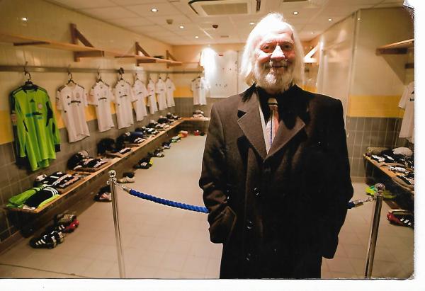 Johnny in the Derby County dressing room