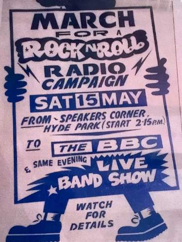 Poster for the 1976 March for Rock'n'Roll