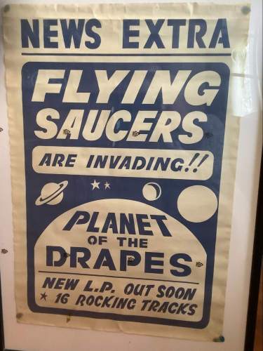 Poster for a Flying Saucers LP.