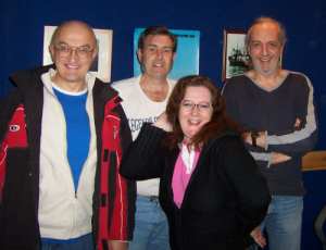 Malcolm Minney with Jan, DJ Jim Ross and Karen
