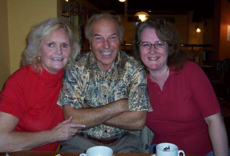Russ Sainty with Ann and Karen