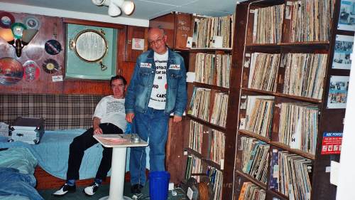 Roy and Jan in the Record Library